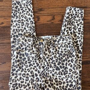 FRAME Denim Cheetah Skinny Jeans